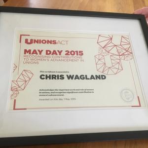 Chris Wagland award